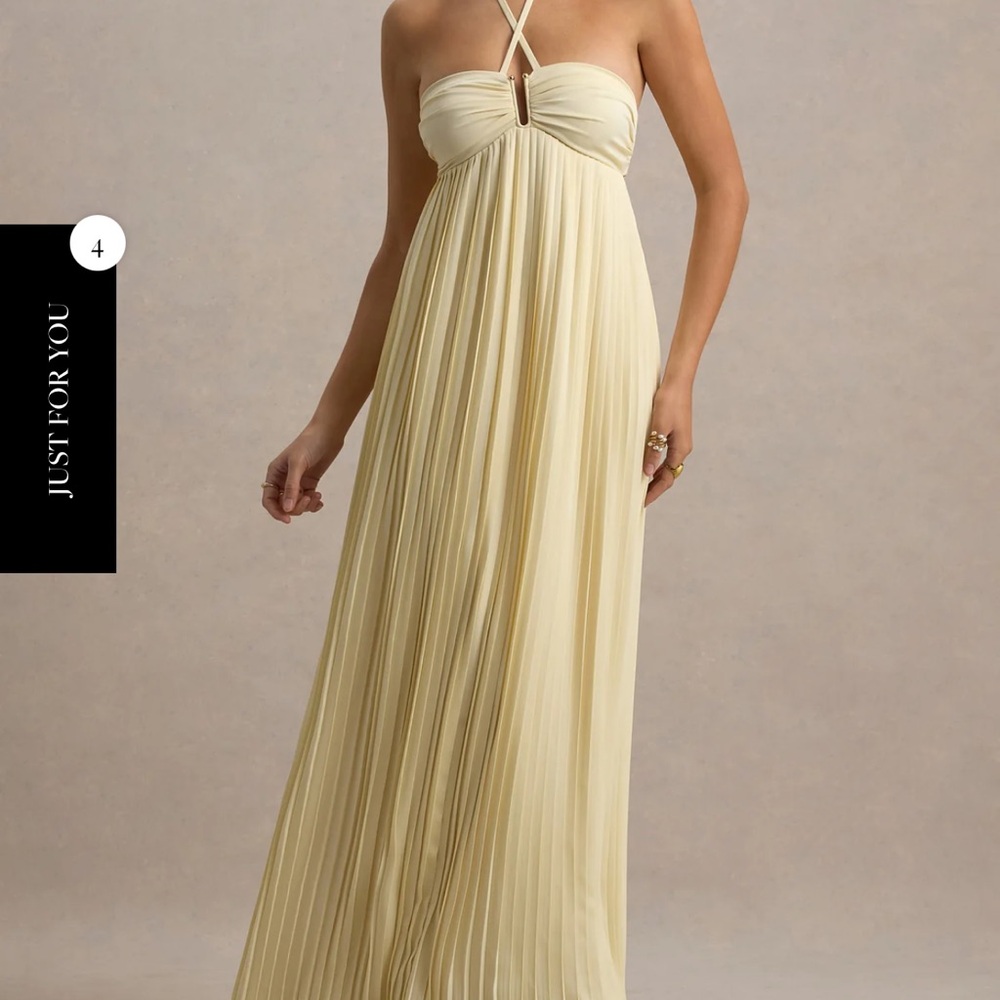 Elegant Yellow Maxi Dress